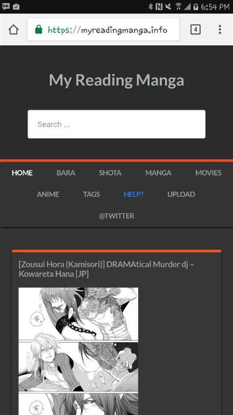 my reading manga